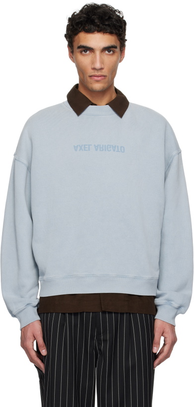 Photo: Axel Arigato Blue Distort Washed Sweatshirt