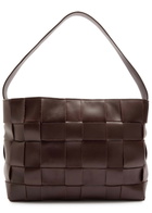 ST. Agni Woven Mini Leather Tote - Chocolate - One Size