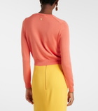 Carolina Herrera Cropped silk and cotton cardigan