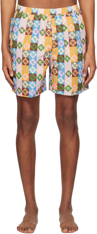 Photo: Nanushka Multicolor Kenan Swim Shorts