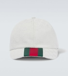 Gucci Web Stripe GG Canvas baseball cap