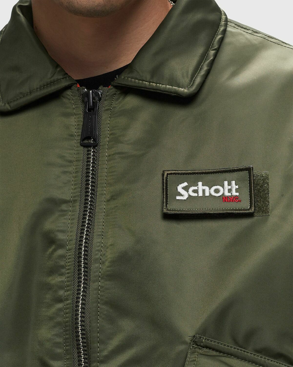 Schott Nyc 21090 Rs Jacket Green Bomber Jackets Schott