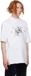 Boramy Viguier White French Terry Graphic T-Shirt