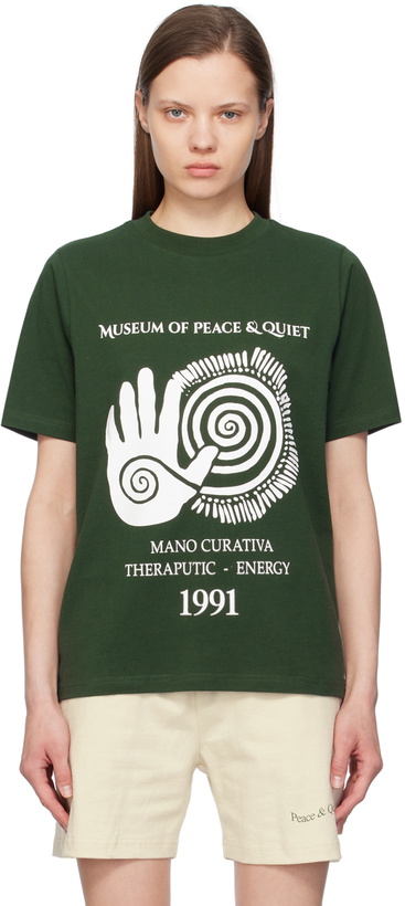 Photo: Museum of Peace & Quiet Green 'Mano Curativa' T-Shirt