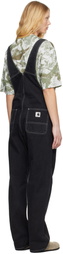Carhartt Work In Progress Black Bib Straight Overalls
