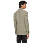 Dries Van Noten Black Twill Checkered Blazer