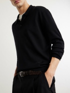 A.P.C. - Riou Virgin Wool Polo Shirt - Black