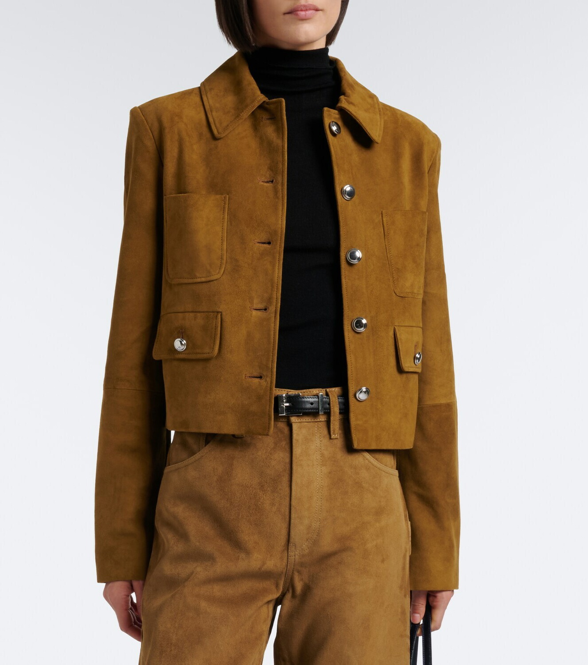 Altuzarra Astley cropped suede jacket