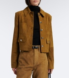 Altuzarra Astley cropped suede jacket