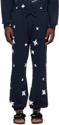 JW Anderson Navy Star Print Sweatpants