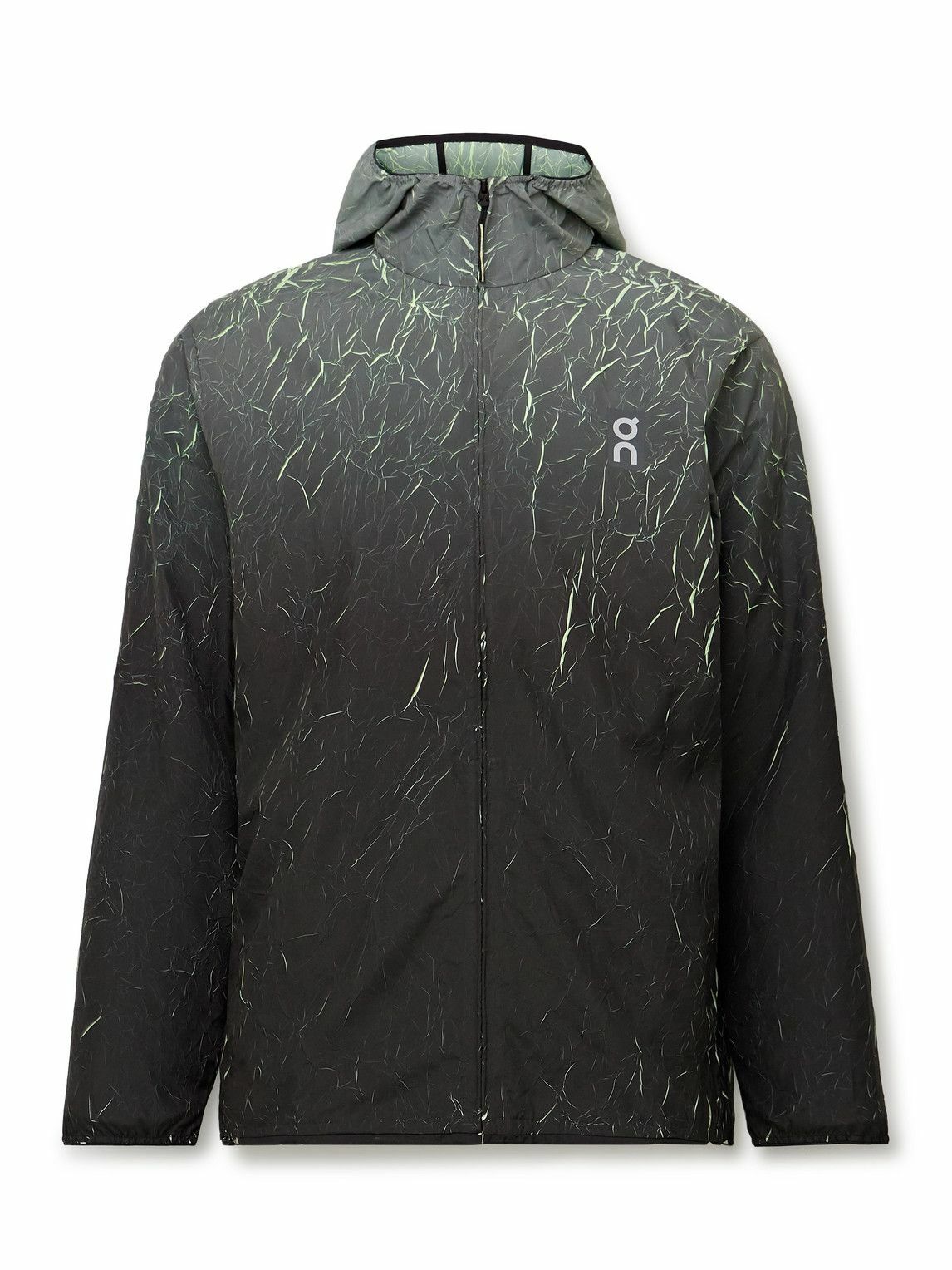 ON Men's Running Waterproof Anorak in Black On