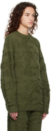 adidas x IVY PARK Khaki Jacquard Sweater