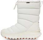 Moncler White Apres Trail High Snow Boots