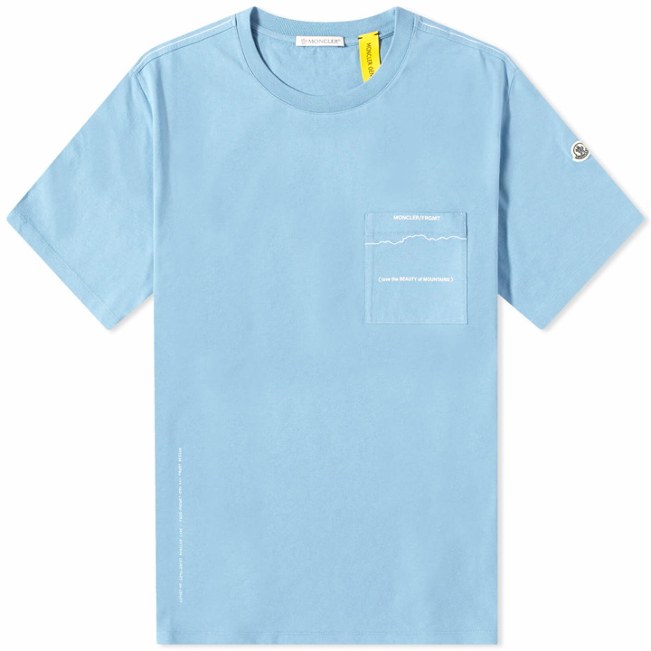 Photo: Moncler Men's Genius x Fragment T-Shirt in Blue