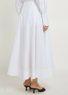 Armarium Fiamma Cotton-poplin Midi Skirt White
