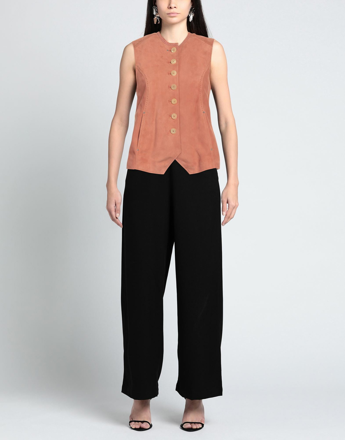High Womens Tailored Vest Antique rose