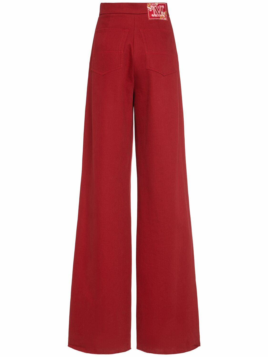 直営♪Max Mara コットンドリル ストレートパンツ RUGGERO MAX MARA Ruggero Cotton Drill Wide Pants Max Mara