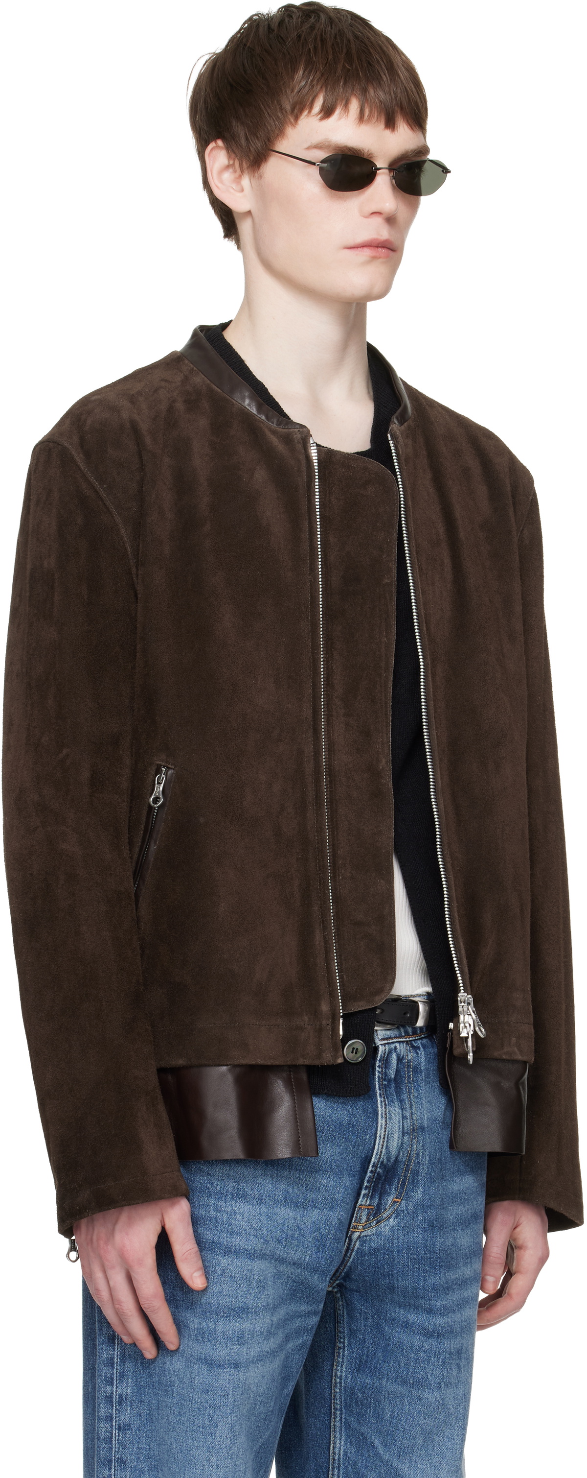 OUR LEGACY Brown Drift Suede Jacket