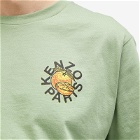 Kenzo Men's Orange T-Shirt in Almond Green