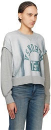 UNDERCOVER Gray Paneled Sweatshirt