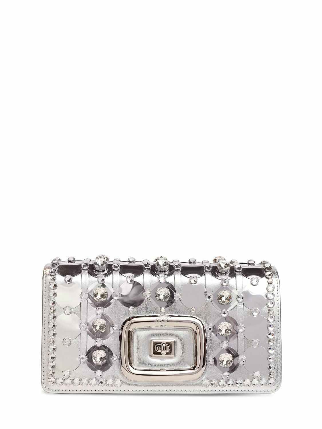 【ROGER VIVIER】Viv’ Choc e Mini Bag Viv' Choc Mini Shopping Bag in leather Brown Woman