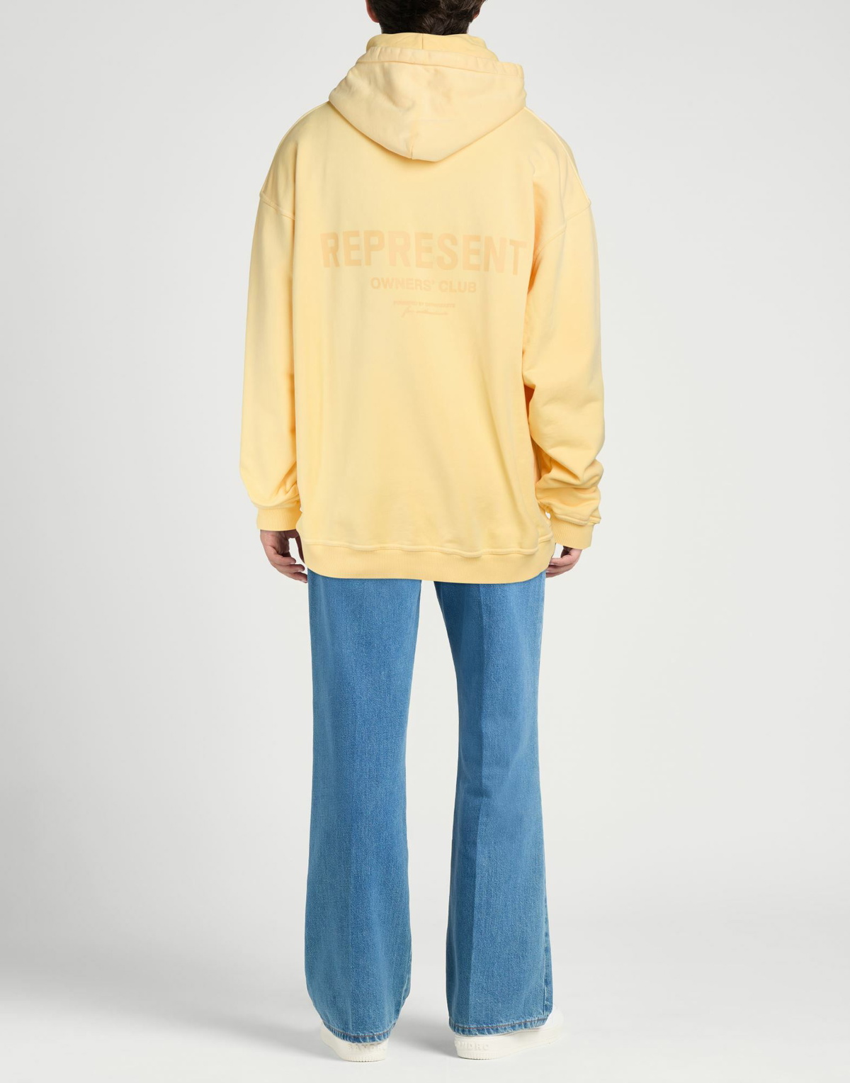 Represent Mens Sweatshirt Pastel in Yellow