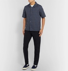 McQ Alexander McQueen - Camp-Collar Logo-Print Cotton-Poplin Shirt - Black