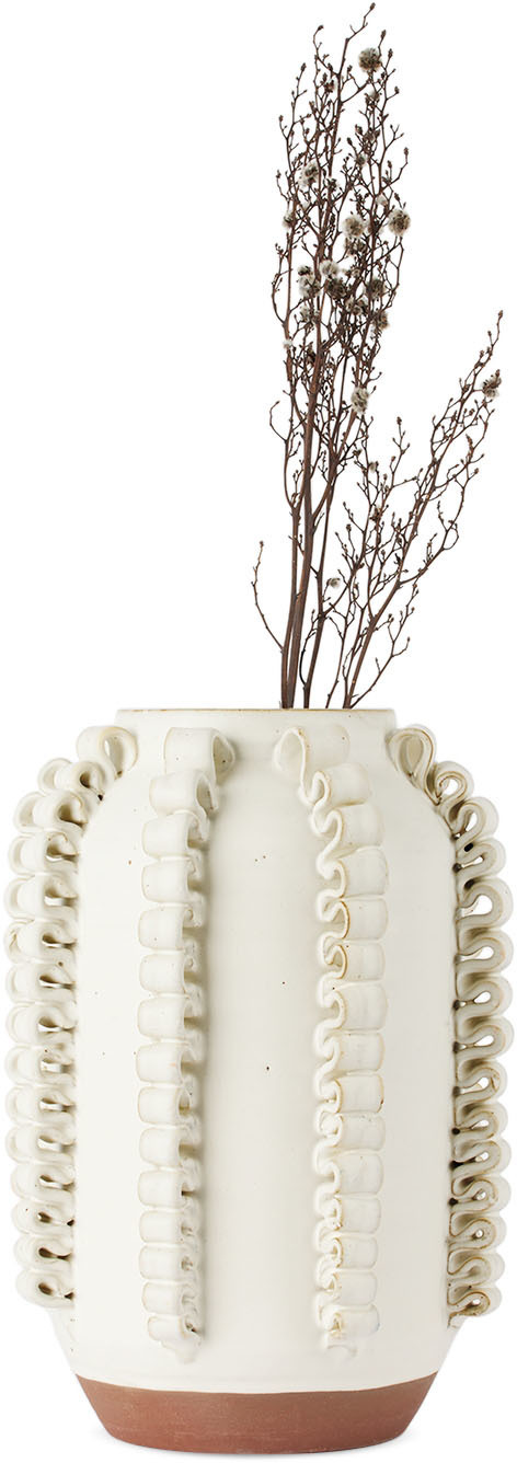 Perla Valtierra Off-White Lola C Grande Vase