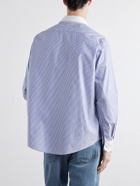 TOTEME - Striped Cotton-Poplin Shirt - Blue