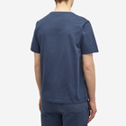 Maison Kitsuné Men's Chillax Fox Patch Regular T-Shirt in Ink Blue