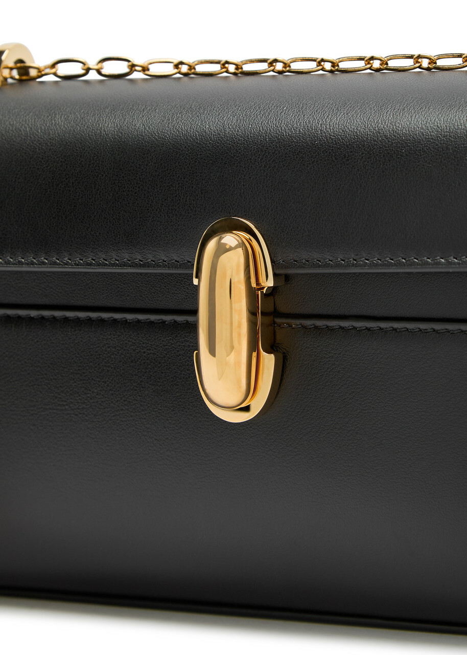 Savette Symmetry Chain Leather Pochette - Black - One Size