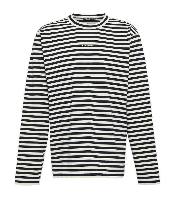 Photo: Dolce&Gabbana Striped cotton jersey T-shirt