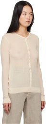LEMAIRE Off-White Seamless Cardigan
