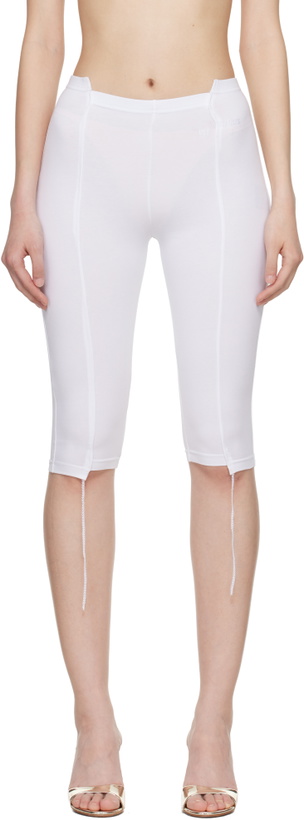 Photo: VETEMENTS White Cut-Up Capri Trousers