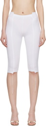 VETEMENTS White Cut-Up Capri Trousers