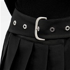 Off-White Women's Pleated Asymetric Skirt in Black