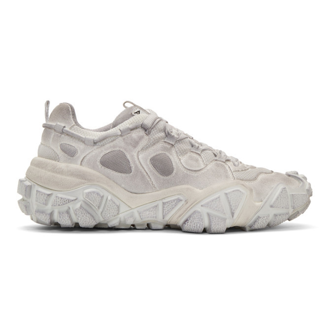 Acne Studios White Bolzter M Tumbled Sneakers Acne Studios