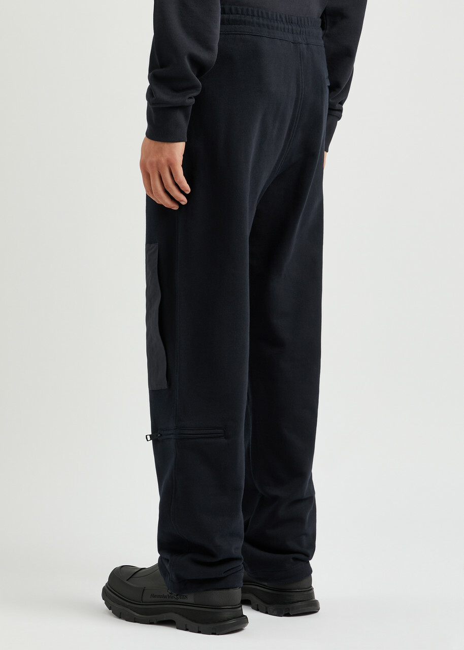 Moncler Genius X Billionaire Boys Club Panelled Cotton Sweatpants Navy