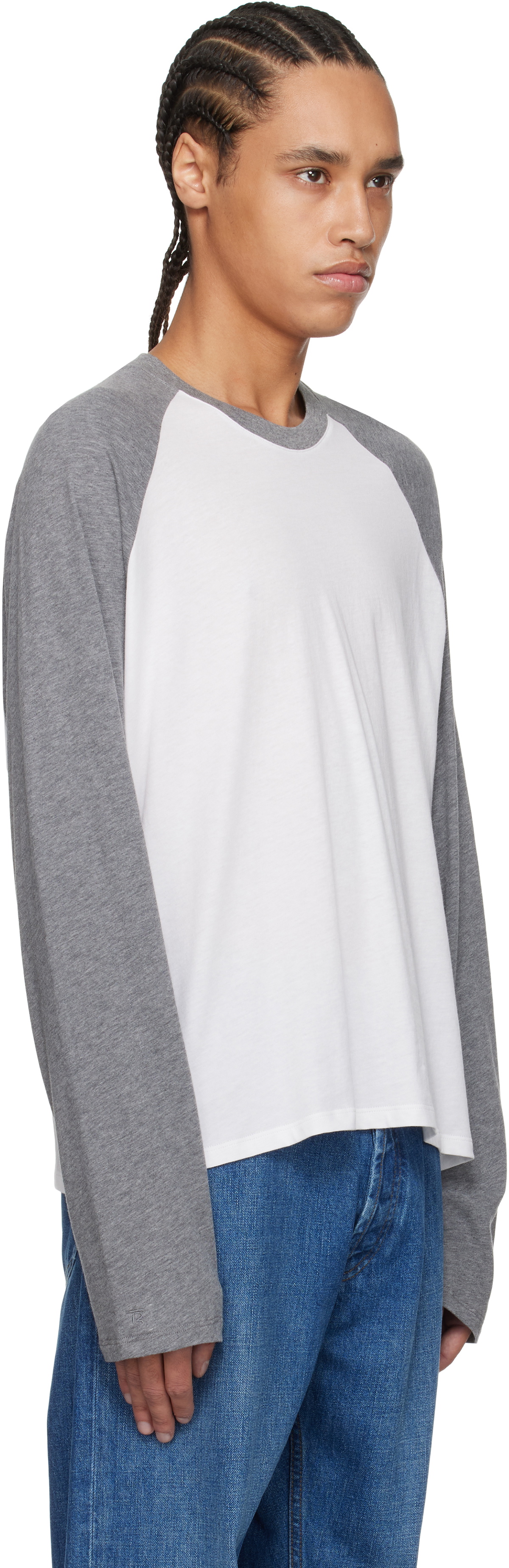 The Row White & Gray Jameson T-shirt The Row