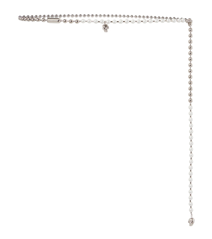 Photo: McQueen Skull embellished chain belt