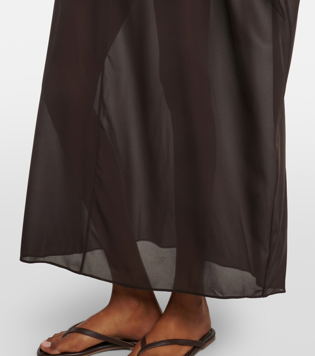 Staud Nour chiffon beach dress