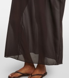 Staud Nour chiffon beach dress