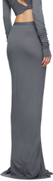 Rick Owens Lilies Gray Porterville Poppy Maxi Skirt