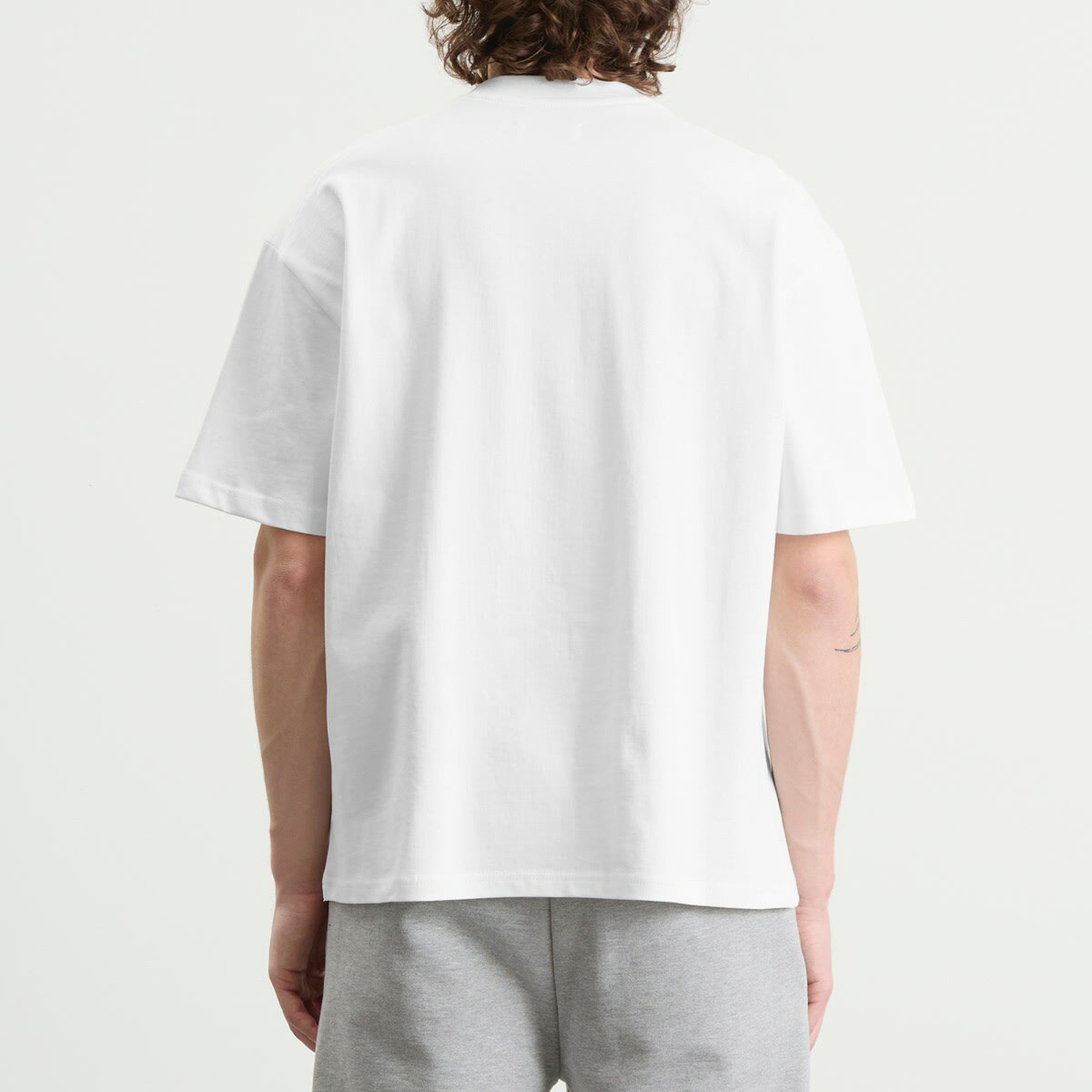 ANNIE HOOD Men's Mini Logo T-Shirt in White