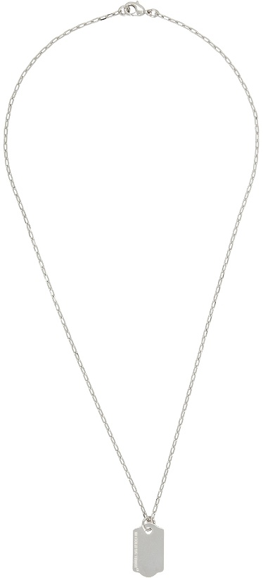 Photo: IN GOLD WE TRUST PARIS Silver Price Tag Necklace
