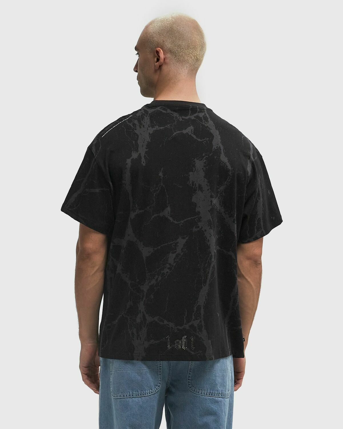 Puma Hoops x Lafrance Written in Chrome Marble Tee Black Mens Shortsleefe