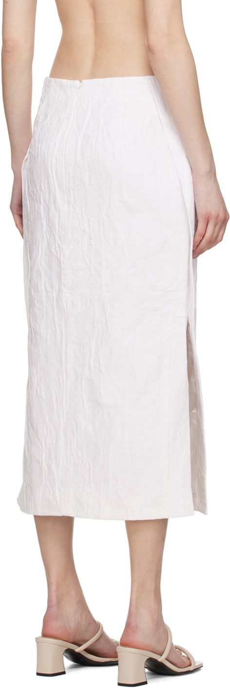 CO White Slit Midi Skirt