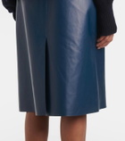 Ferragamo Leather pencil skirt
