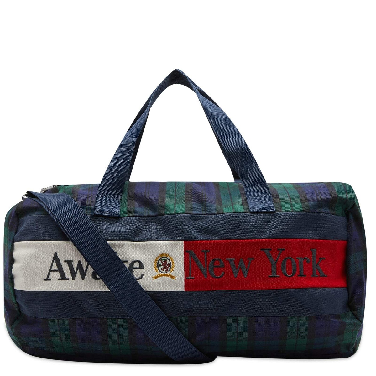 Photo: Tommy Jeans x Awake NY Duffle Bag in Tartan