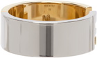 Fendi Silver & Gold 'Forever Fendi' Ring